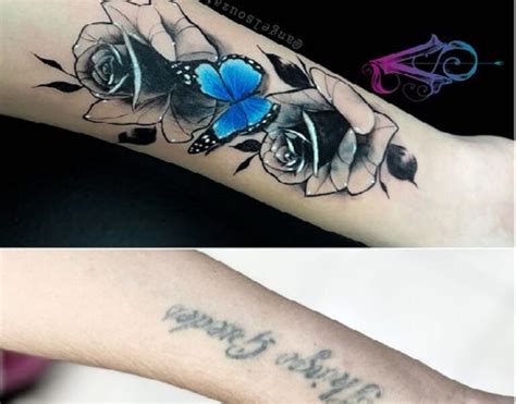 tatuajes en negro para tapar otro|Ideas de tatuajes para tapar otros para mujer